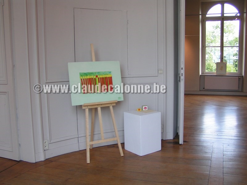 Château de Bourgogne, exposition Claude CALONNE, Estaimbourg, Belgique,