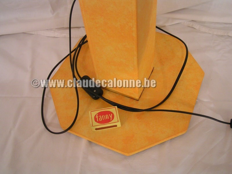 lampadaire en bois,CAL'LIGHT FANNY lampadaire en bois, acrylique sur bois, raccordement électrique , lampe économique,  