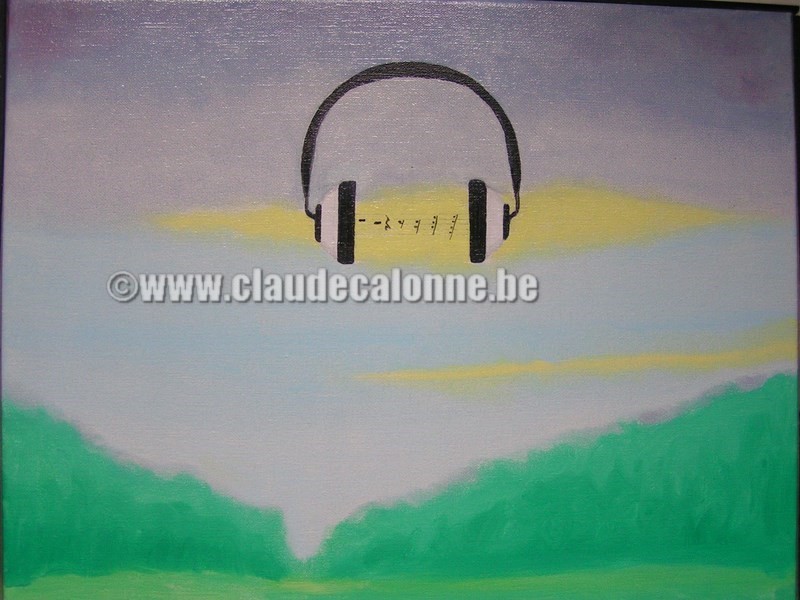 chuuut, portée musicale, silence, soupir, huile sur toile,