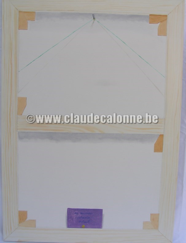 trompe l'oeil de chevalet, en vacances, huile sur toile, 