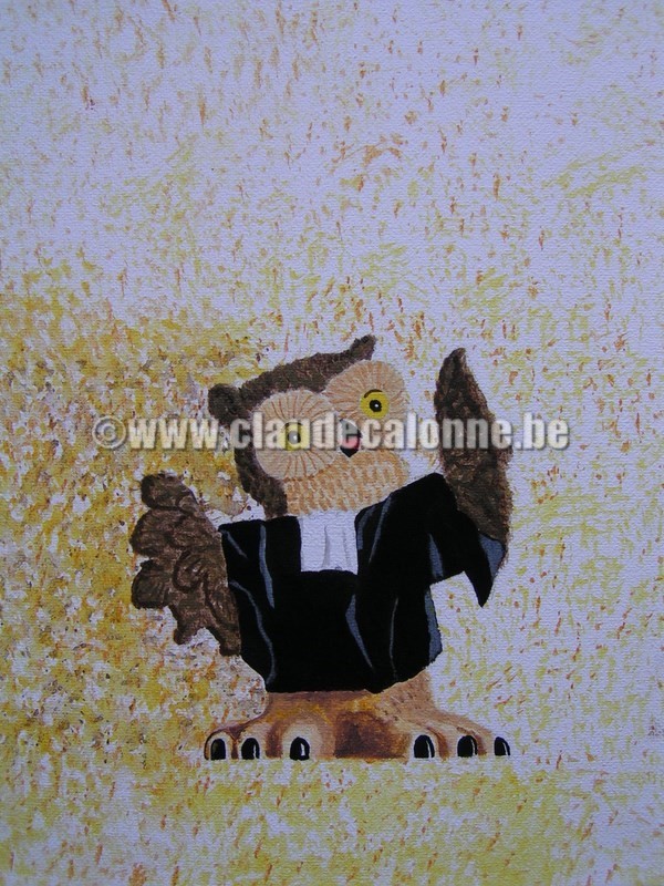 le bavard, acrylique , huile, 