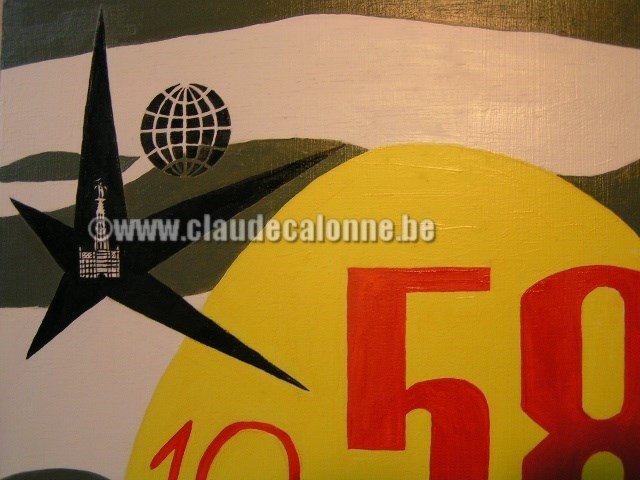 EXPOSITION UNIVERSELLE BRUXELLES 1958, union match, claude calonne, lucien deroeck, claude calonne, 