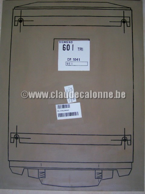 trompe l'oeil de chevalet, huile sur bois, déchet classe 2, carton emballage, chauffe eau, chauffe eau siemens, siemens,
