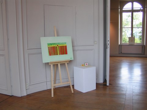 Château de Bourgogne, exposition Claude CALONNE, Estaimbourg, Belgique,