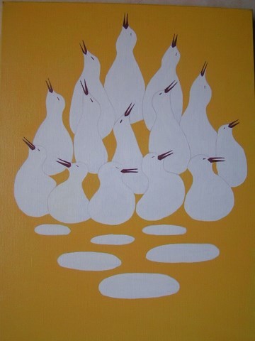 la leçon de musique, chorale, fanfare, oiseaux, 