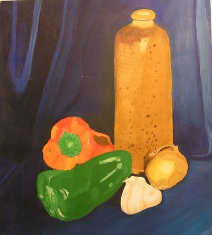 nature morte aux poivrons
